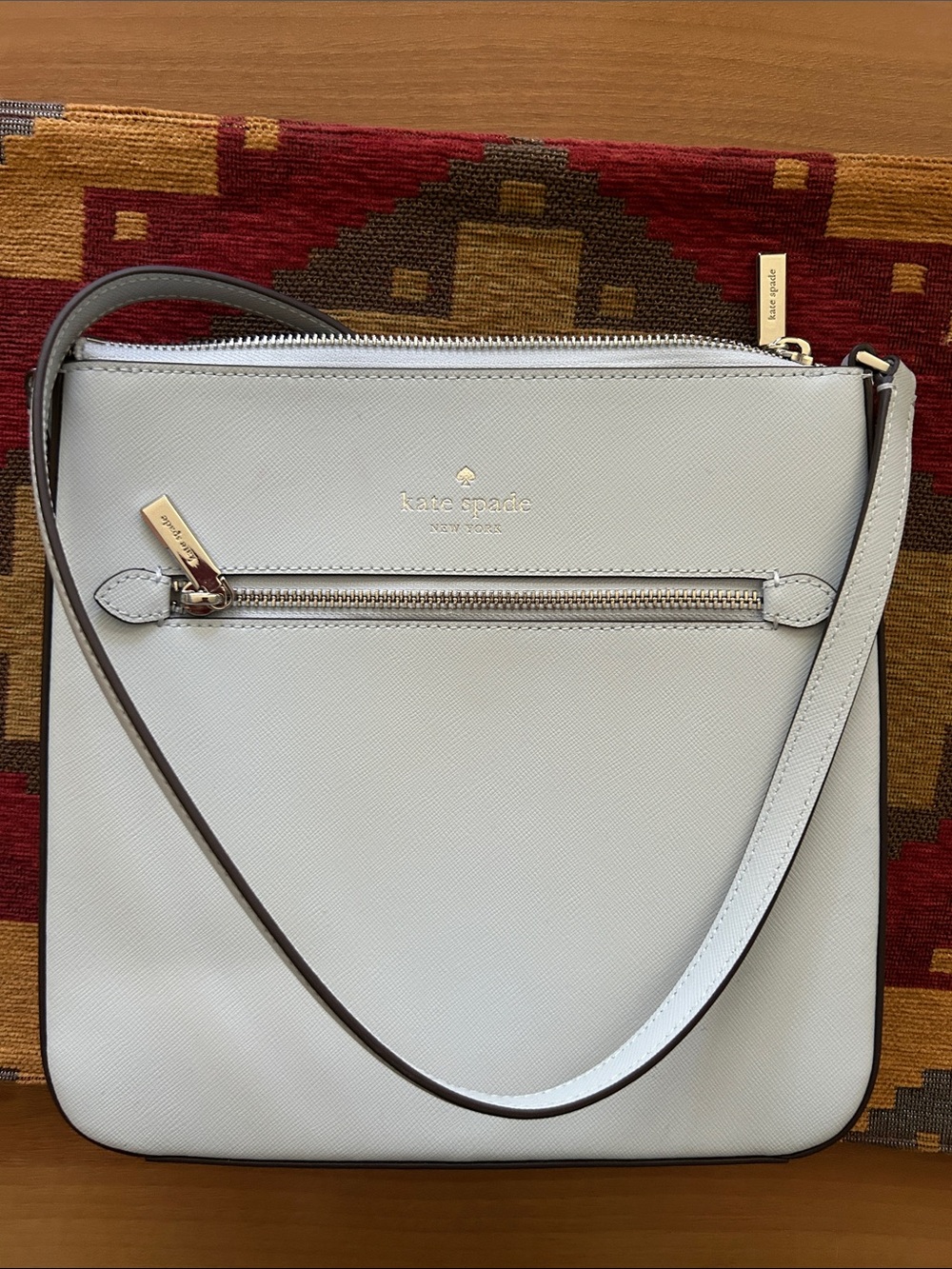 kate spade light baby blue Crossbody Bag with Gold Hardware - Picture 3 of 6
